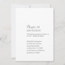 Recherche de grand format invitations Minimaliste
