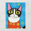 Zoek naar black cat briefkaarten Dier