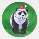Recherche de panda noël autocollants Vacances