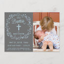 Recherche de horizontales 11x16 baptême invitations Croix