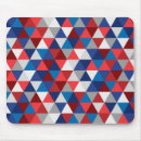 Recherche de triangles tapis souris Blanc