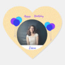 Recherche de coeur de ballon autocollants Anniversaire