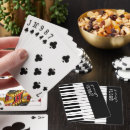 Recherche de piano noir et blanc jeux de cartes Professeur de musique