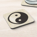 Zoek naar yin yang symbool onderzetters Spiritualiteit