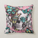 Recherche de rose de crâne coussins Pour elle