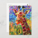 Recherche de peinture de girafe cartes postales Pour tous