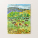 Recherche de vache puzzles Montagnes