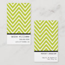 Recherche de motif moderne chevron cartes visite Professionnel