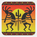 Recherche de soleil tribal autocollants Kokopelli