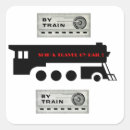 Recherche de voyage en train autocollants Vintage