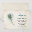 Zoek naar peacock feather wedding uitnodigingen Vintage