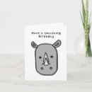 Recherche de rhino vœux cartes Zoo