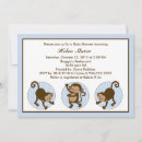 Recherche de singe de mod invitations Bébé