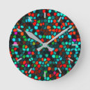 Recherche de motif mosaïque horloges Coloré