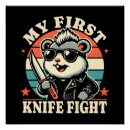 Recherche de couteau posters Drôle