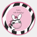 Recherche de pink zebra autocollants Anniversaire