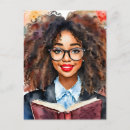 Recherche de lunettes cartes postales Étudiant