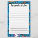 Zoek naar vissen briefpapier Snorkelen