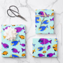 Recherche de poissons mer papier cadeau Animal
