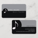 Recherche de note musicale cartes visite Moderne