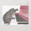 Recherche de musicien drôle cartes postales Mignon