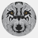 Recherche de loup tribal autocollants Sauvage