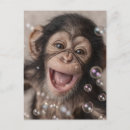 Recherche de singe heureux cartes postales Mignon