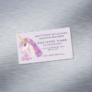 Recherche de licorne rose cartes visite Aquarelle
