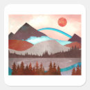 Recherche de paysage abstrait autocollants Arbres
