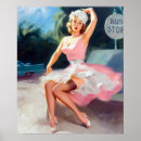 Recherche de kitsch vintage posters Pinup