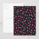 Recherche de pois rose cartes postales Noir