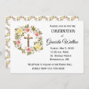 Recherche de floral confirmation invitations Catholique