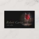 Recherche de vinicole cartes visite Sommelier