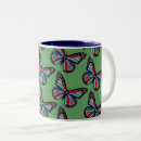 Recherche de motif de papillon coloré tasses Papillons