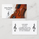 Recherche de violonistes cartes visite Teacher