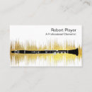Recherche de clarinette cartes visite Musicien