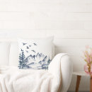 Recherche de montagne coussins Hiver