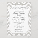 Recherche de de chevron baby shower invitations Gris
