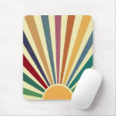 Recherche de coucher du soleil abstrait tapis souris Vintage