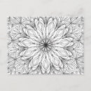 Recherche de mandala floral cartes postales Boho