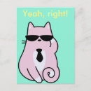Recherche de citation drôle de chat cartes postales Illustration