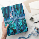 Recherche de oiseau exotique papier cadeau Bleu