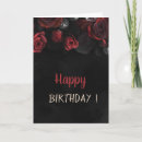 Recherche de rose noir anniversaire cartes Rouge