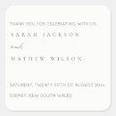 Recherche de formel mariage autocollants Typographie