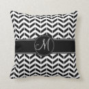 Recherche de chevron noir coussins À la mode