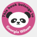 Recherche de panda kawaii autocollants Rose