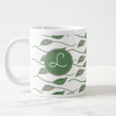 Recherche de dessin de feuille tasses Vert