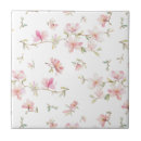 Recherche de motif de fleur rose carreaux Aquarelle