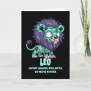 Recherche de personnalité vœux cartes Lion