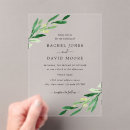Recherche de transparent mariage invitations Clair